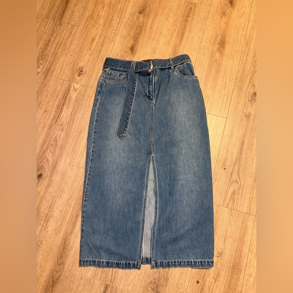 House of Harlow 1960 Western Maxi Skirt with Buckle Size 8